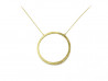 Yellow gold 750 mm necklace with integrated gold chain.