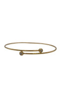 Pulsera oro amarillo con 2 brillantes naturales