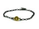 Silver and gold bracelet with citrine.