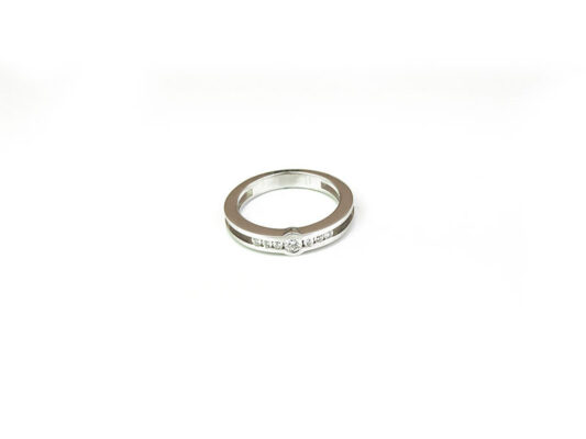 Anillo oro blanco y brillantes