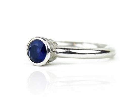 Silver and Iolite ring