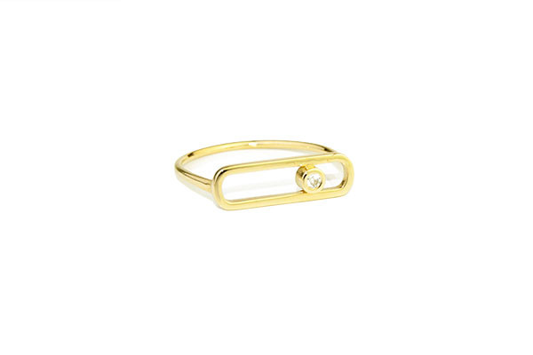 Anell d'or amb brillant