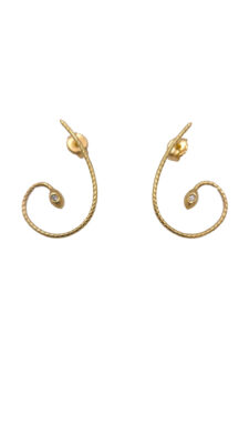 Pendientes de oro amarillo de 750 m/m con 2 brillantes naturales