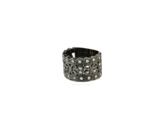 Anillo de oro blanco y brillantes