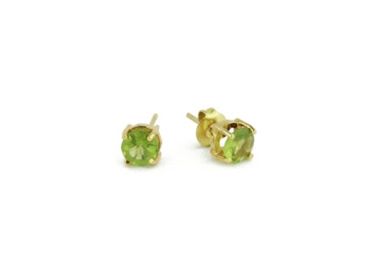 Arracades d'or amb pedra peridot