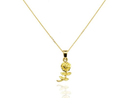 Rose gold yellow pendant