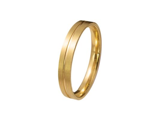 Aliança d´or groc de 18 Kt