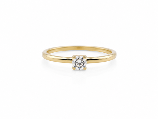 Yellow gold and diamond ring.